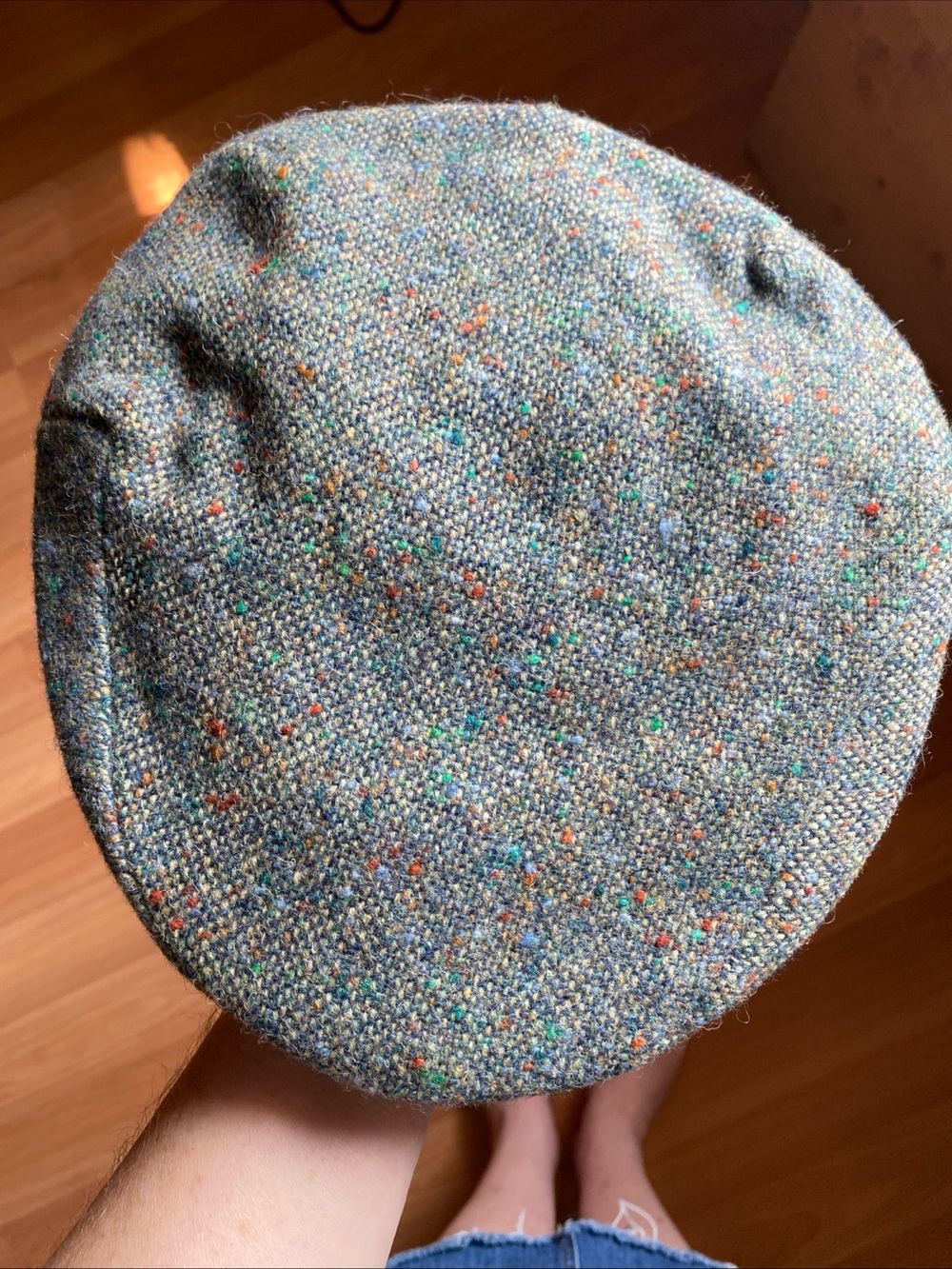 Hats of Ireland Men's Tweed Newsboy Cap in Multicolor Speckle size 7 1/4